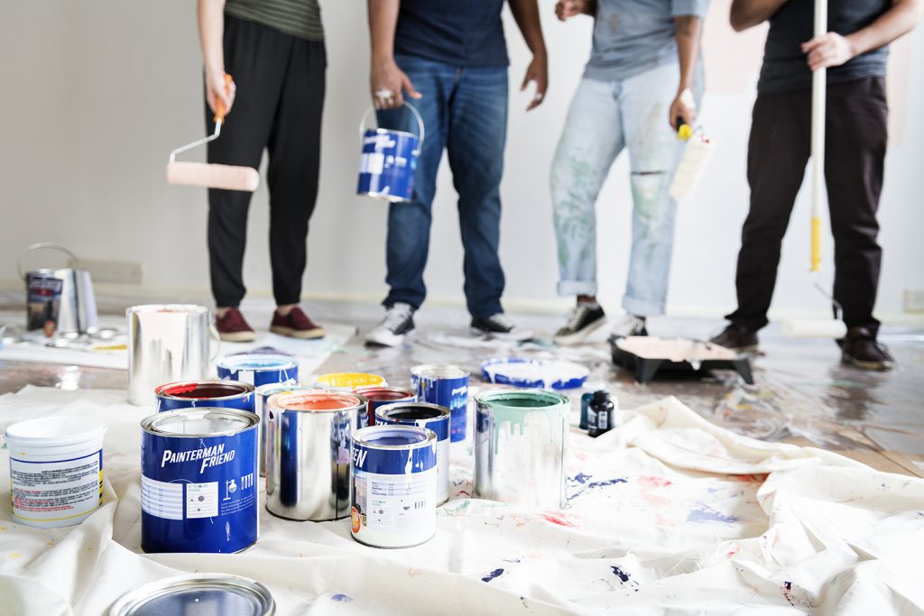 Remarkable People team action with social impact house renovation and painting